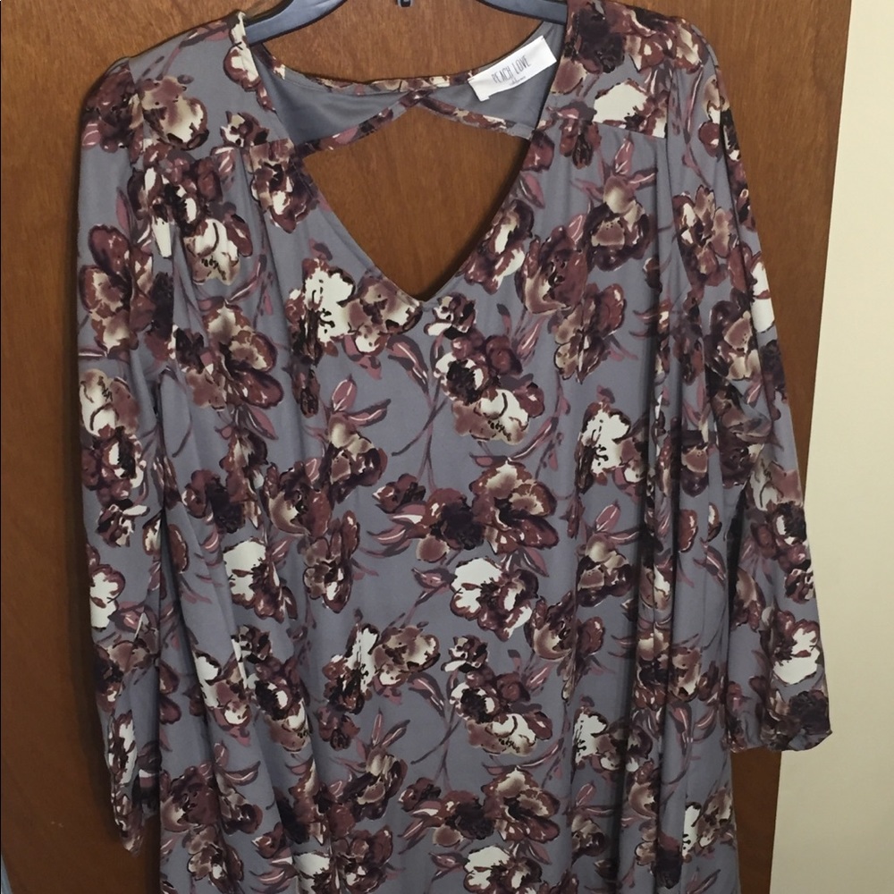 Long dress shirt.